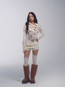 Cable Knit Set with Detachable Sleeve image 6