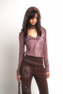 Patterned Crystal-embellished Hoodie image 6