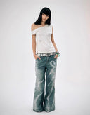 Bow-print Wide-leg Pants image 11