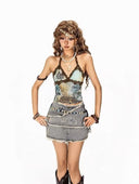 Retro Bloom Leopard Halter image 5