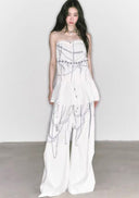 Pearl Shell Printed Wide-Leg Pants image 7