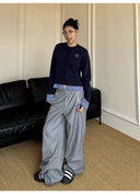 Curved-Hem Relaxed Pants image 8