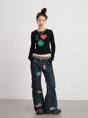 Stamp Denim Trousers image 3