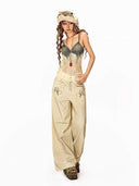Denim Corset Lace Underlight Top image 2