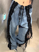 Relaxed Oversized Floor-Sweeping Trousers image 4