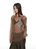 Open-Knit Starry Sweatshirt image 3