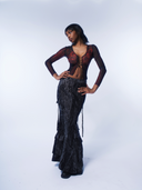 Mesh Lace-Up Short Top image 7