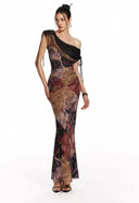 Mermaid Oil Painting Dress image 9