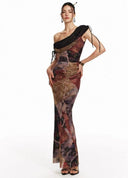 Mermaid Oil Painting Dress image 10