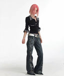 Gemstone Pattern Printed Bell-Bottoms image 6