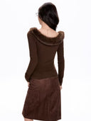 V-Neck Teddy Top image 4