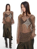 Open-Knit Starry Sweatshirt image 0