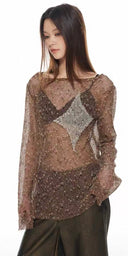 Open-Knit Starry Sweatshirt image 7
