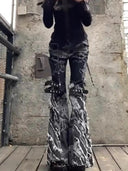 Digitally Printed Flare Trousers image 4