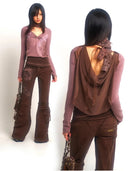 Patterned Crystal-embellished Hoodie image 1