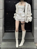 White Bandage Halter Top image 8