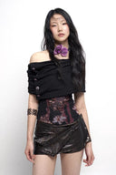 Micro Mini Leather Skort image 12