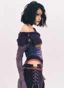 Purple flower top image 0