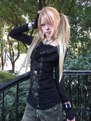 Layered Swing Neck Base Shirt image 1
