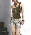 Stonewash Inkblot Shorts image 0