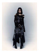 Printed Strapless Midi Skirt image 13