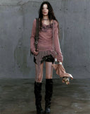 Graffiti Sweet-Gothic Ruffled Top image 8