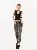 PU Leather Halter Neck Tank Top image 3