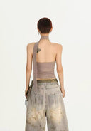 O-Ring Twist Halter Top image 5