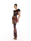 Mermaid Oil Painting Dress image 2