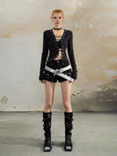 Irregular Tied-Up Cardigan image 11
