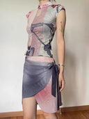 Double-sided Purple Puddle Skirt image 6