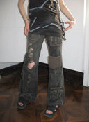 Grunge Bell Bottom Pants image 13