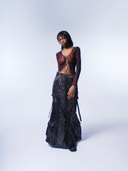 Mesh Lace-Up Short Top image 5