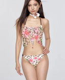 Pink Hibiscus Leopard Bikini Set image 10