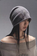 Print-Knit Slouch Beanie image 0