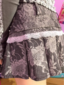 Lace-print Pleated Skirt image 2