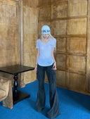 Micro Flare Design Work Pants image 13